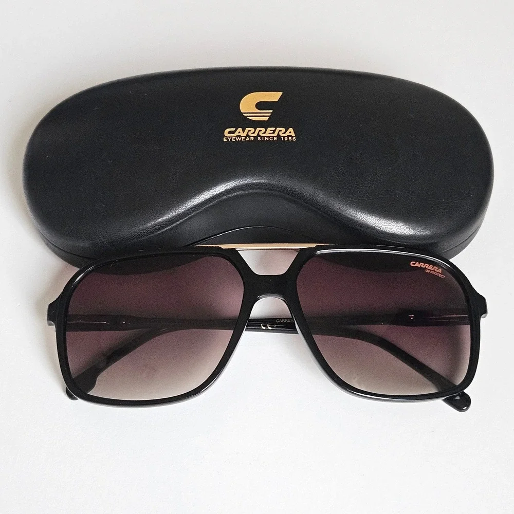 Carrera Unisex Black Pilot Sunglasses‎ NEW